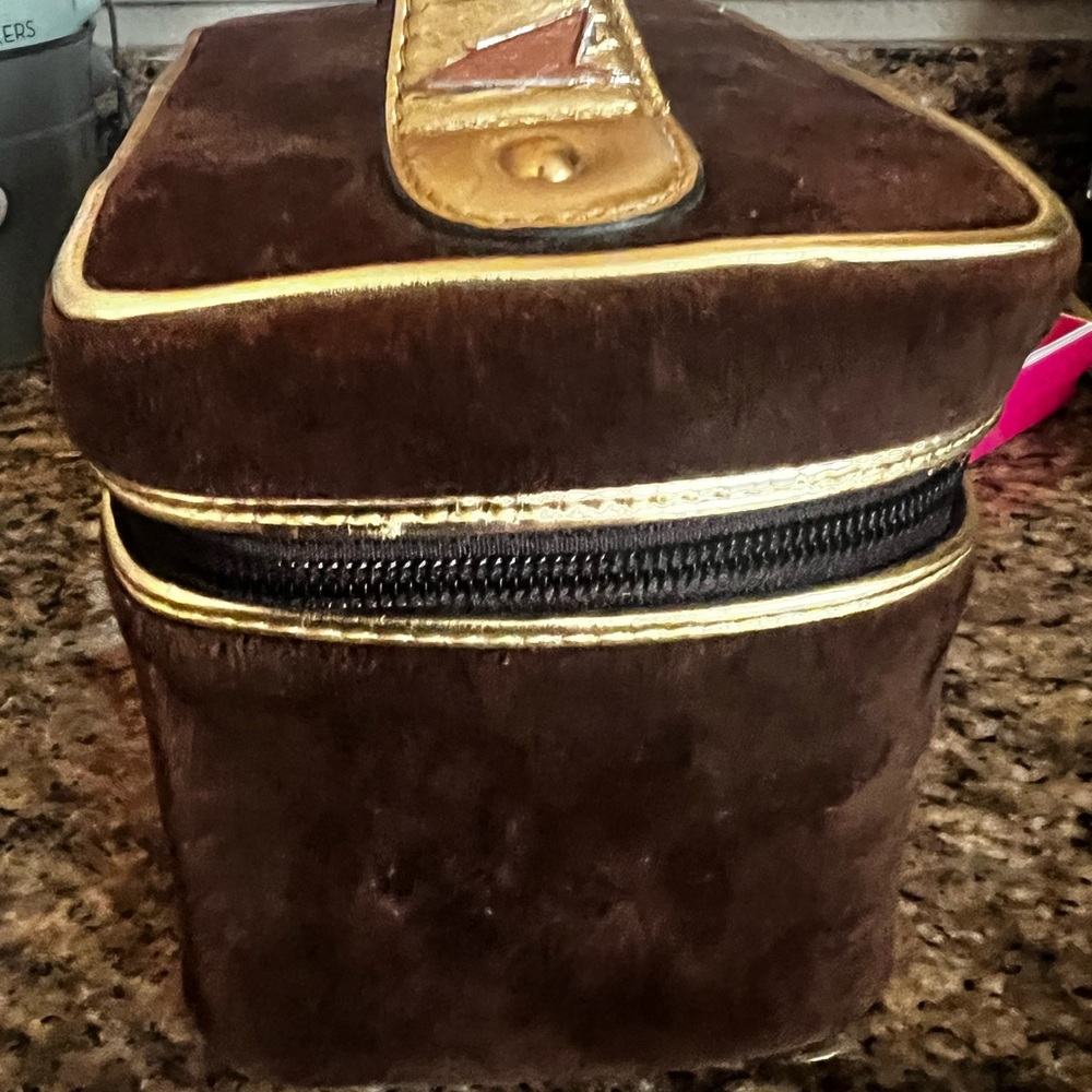 Y2K Juicy couture velour train case EUC Brown & Pink - Picture 13 of 15